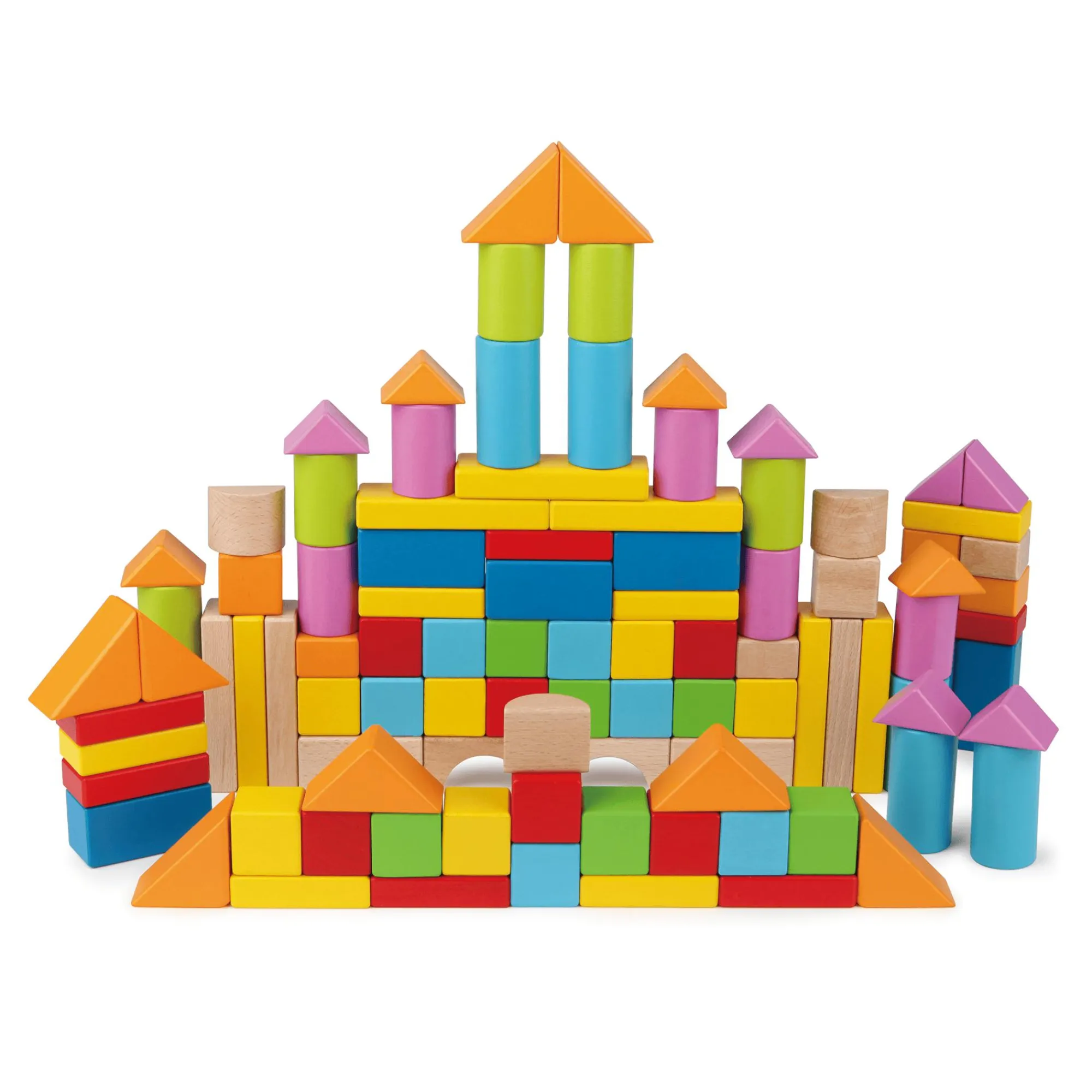 Best 100 Bausteine aus Holz Kinder Lernspielzeug|Konstruktionsspielzeug