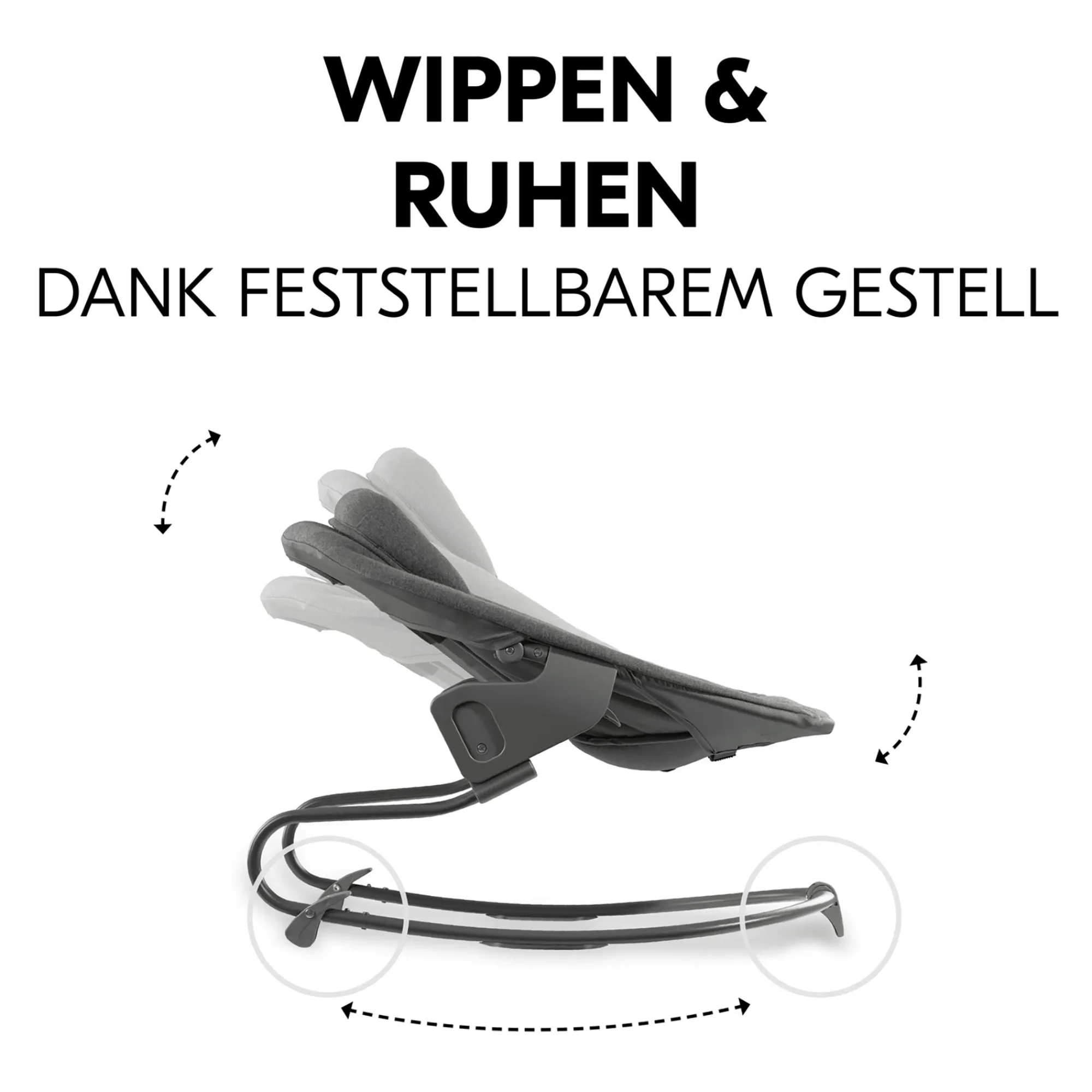 Best Alpha Bouncer Premium Dark Grey Hochstuhl Zubehör|Wippen