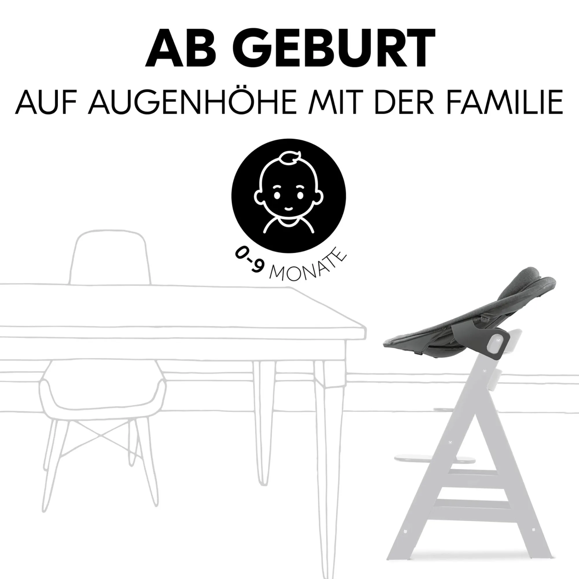 Best Alpha Bouncer Premium Dark Grey Hochstuhl Zubehör|Wippen