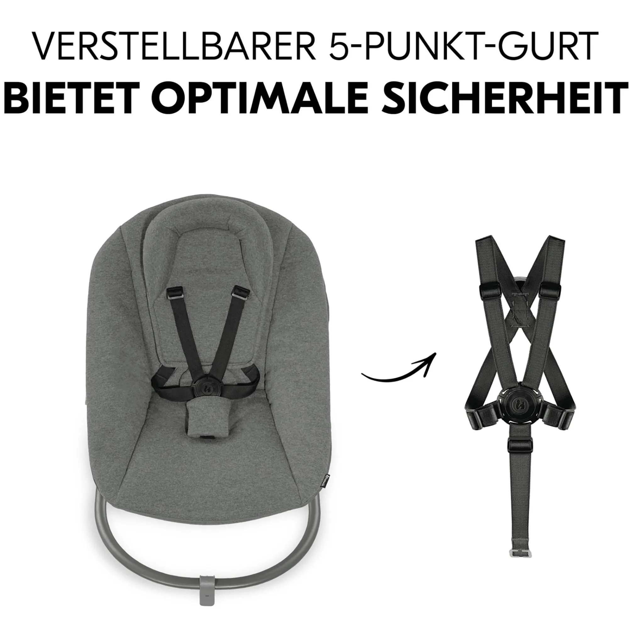 Best Alpha Bouncer Premium Dark Grey Hochstuhl Zubehör|Wippen
