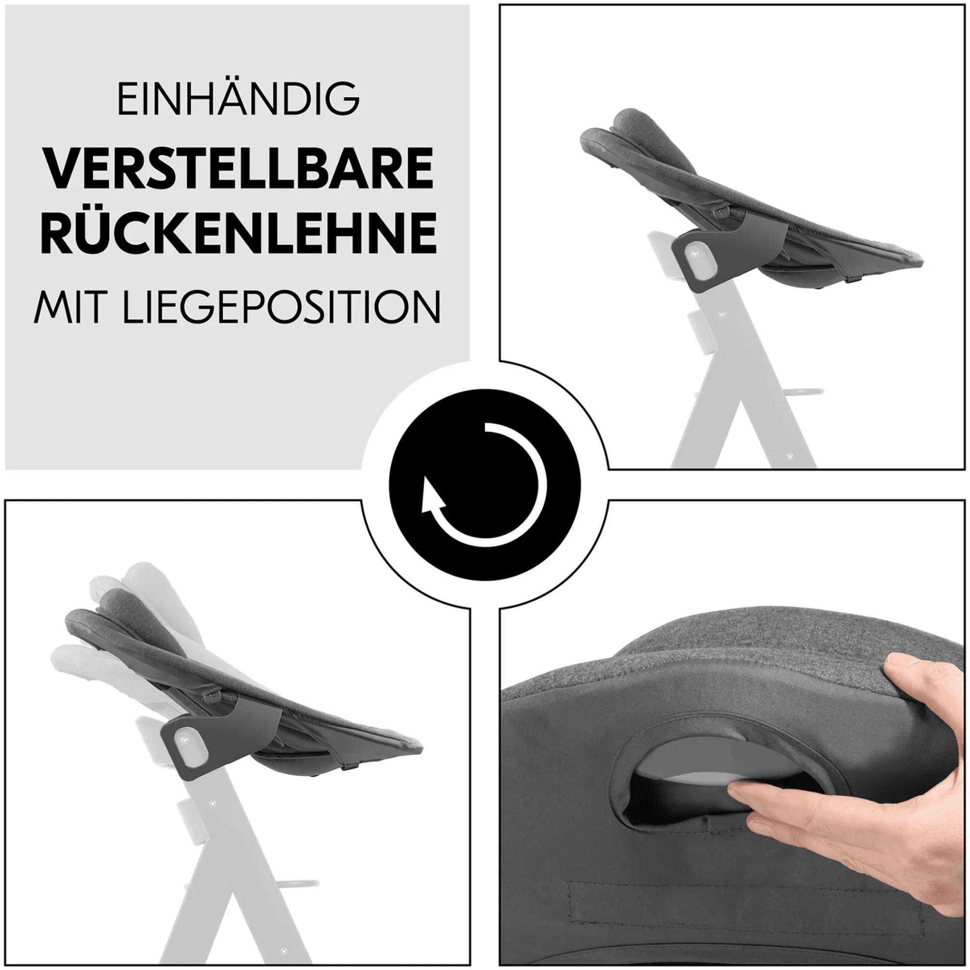 Best Alpha Bouncer Premium Dark Grey Hochstuhl Zubehör|Wippen