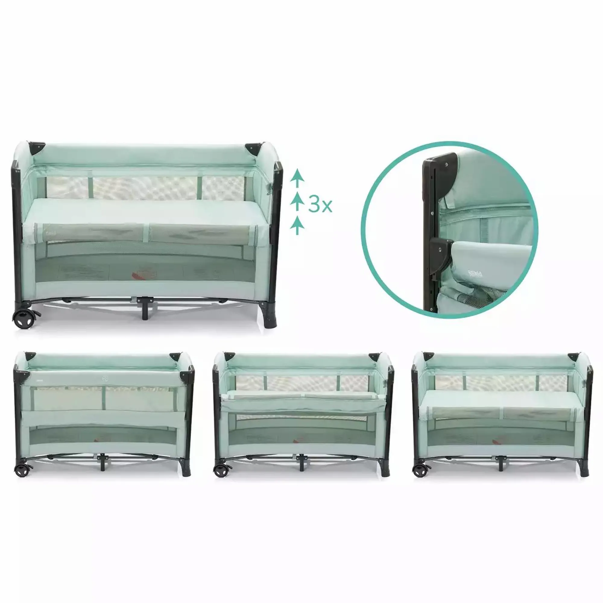 Beistellbett Zürich Mint Babybetten|Reisebetten & Zubehör