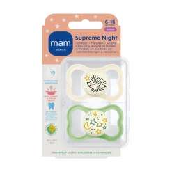 Beruhigungssauger Supreme Night Silikon 6 - 16 Monate Schnuller