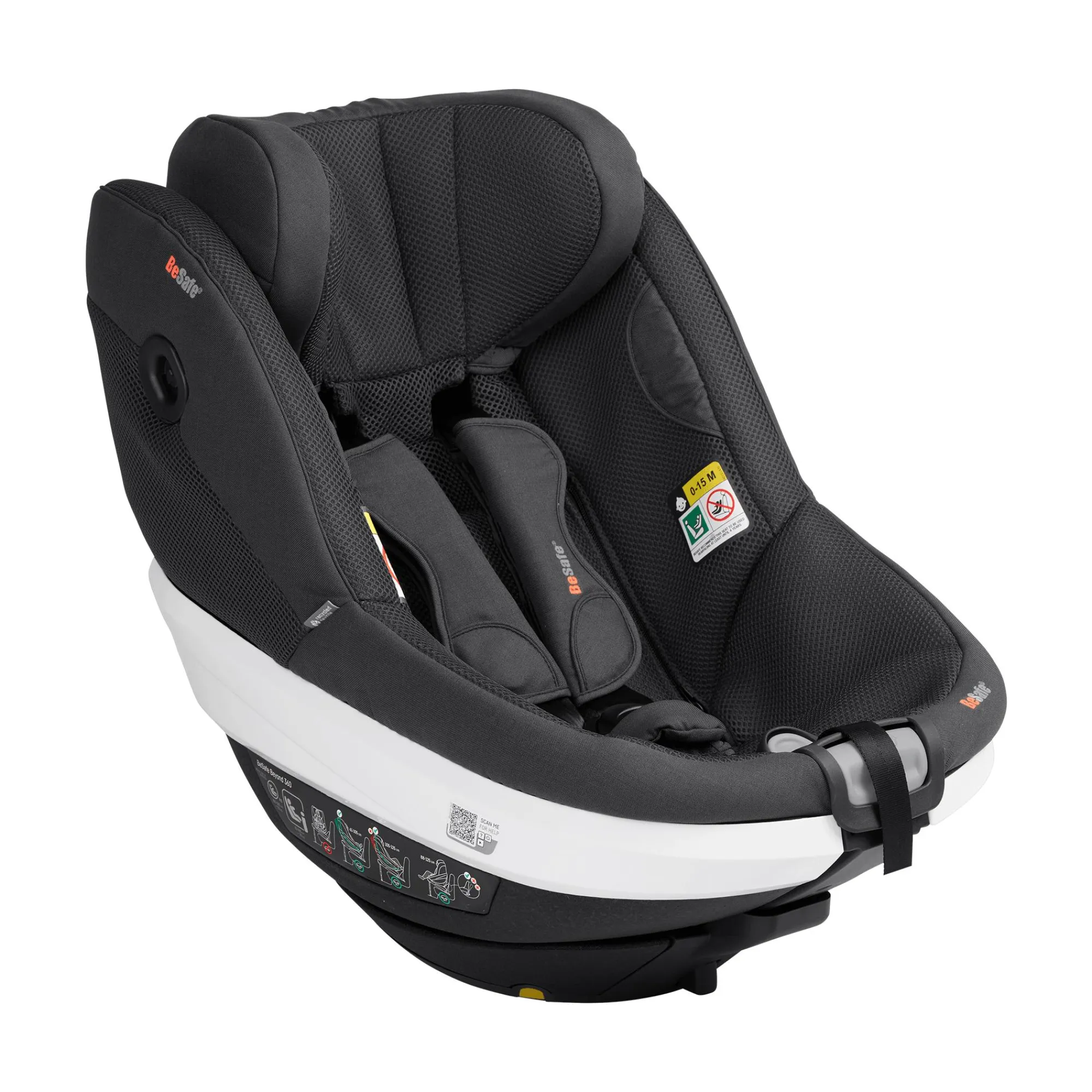 Beyond 360 Anthracite Mesh Kinder Kindersitze 9-18 Kg, Gruppe 1
