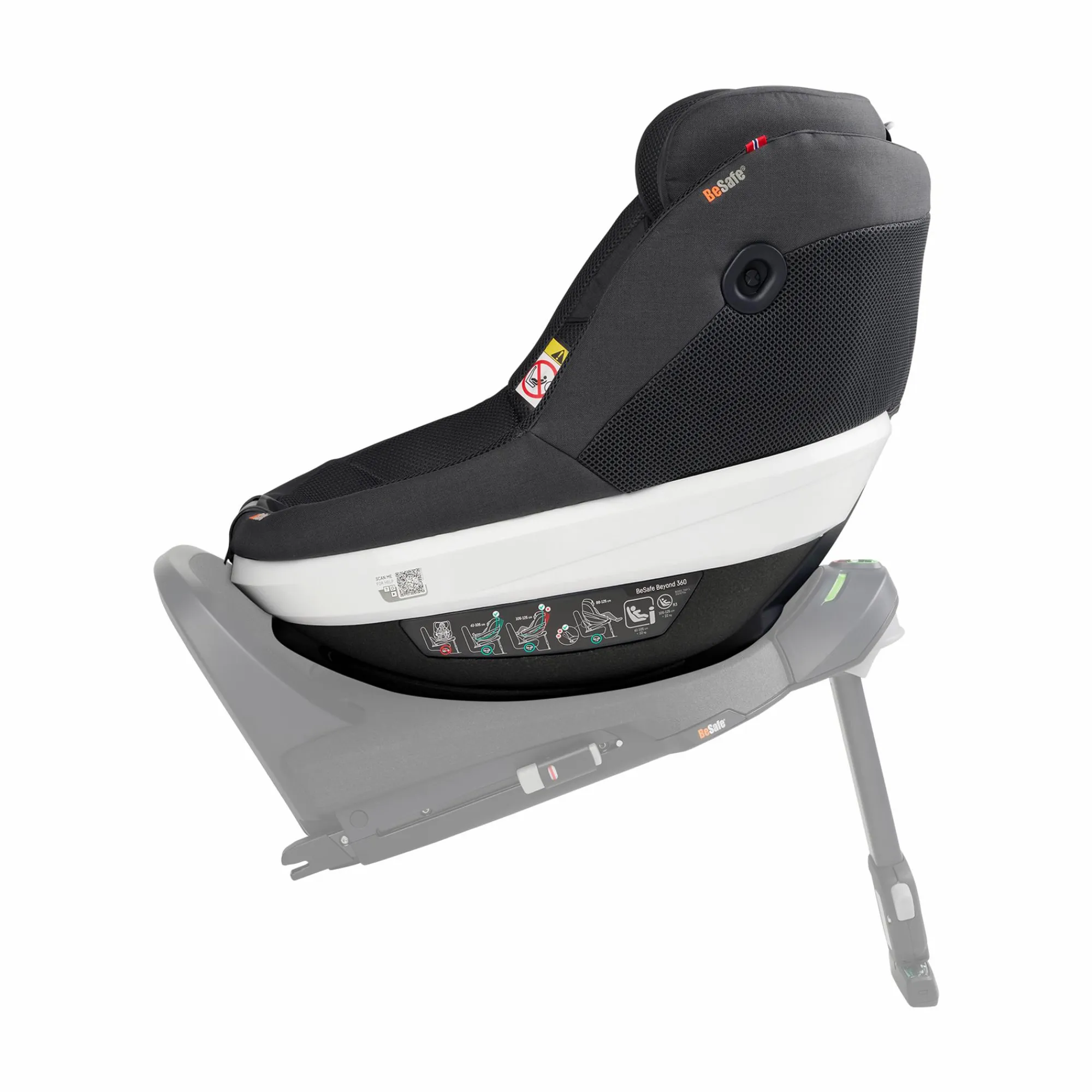 Beyond 360 Anthracite Mesh Kinder Kindersitze 9-18 Kg, Gruppe 1