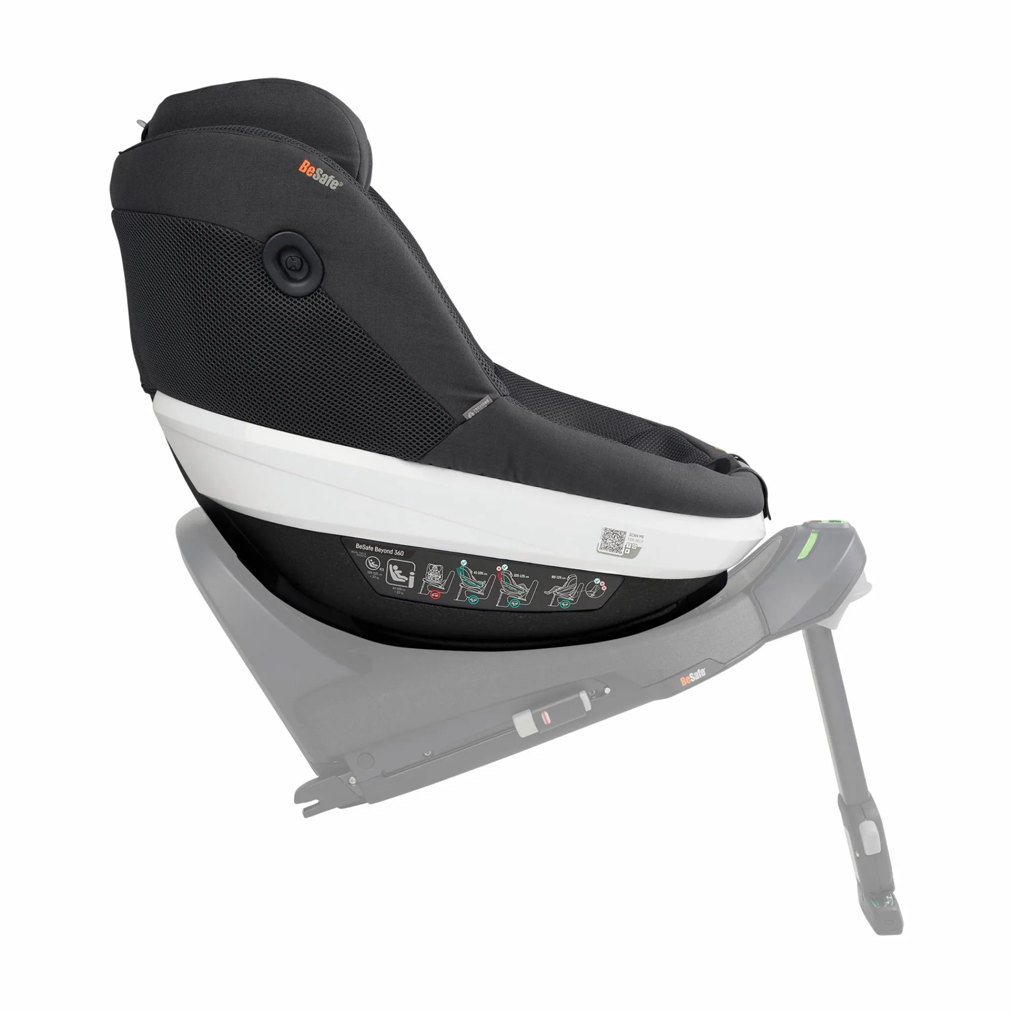 Beyond 360 Anthracite Mesh Kinder Kindersitze 9-18 Kg, Gruppe 1