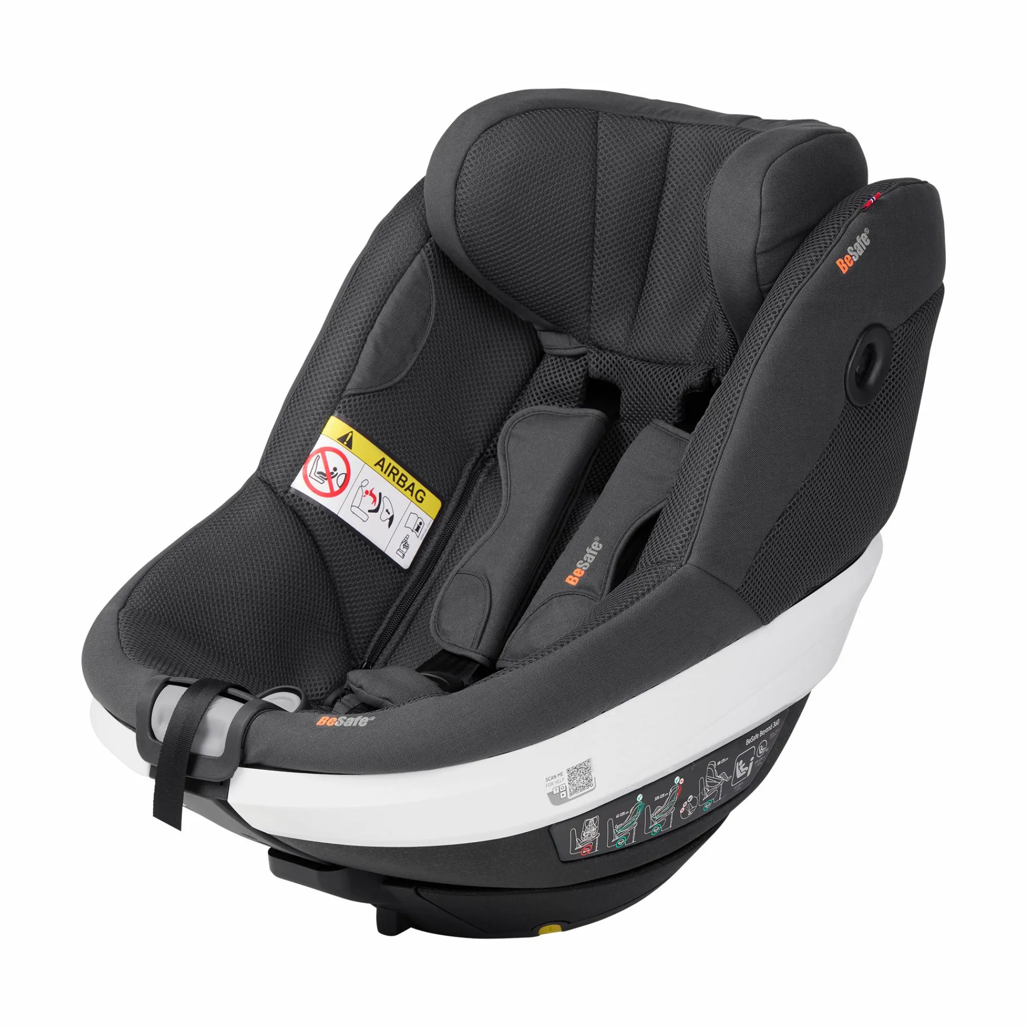 Beyond 360 Anthracite Mesh Kinder Kindersitze 9-18 Kg, Gruppe 1