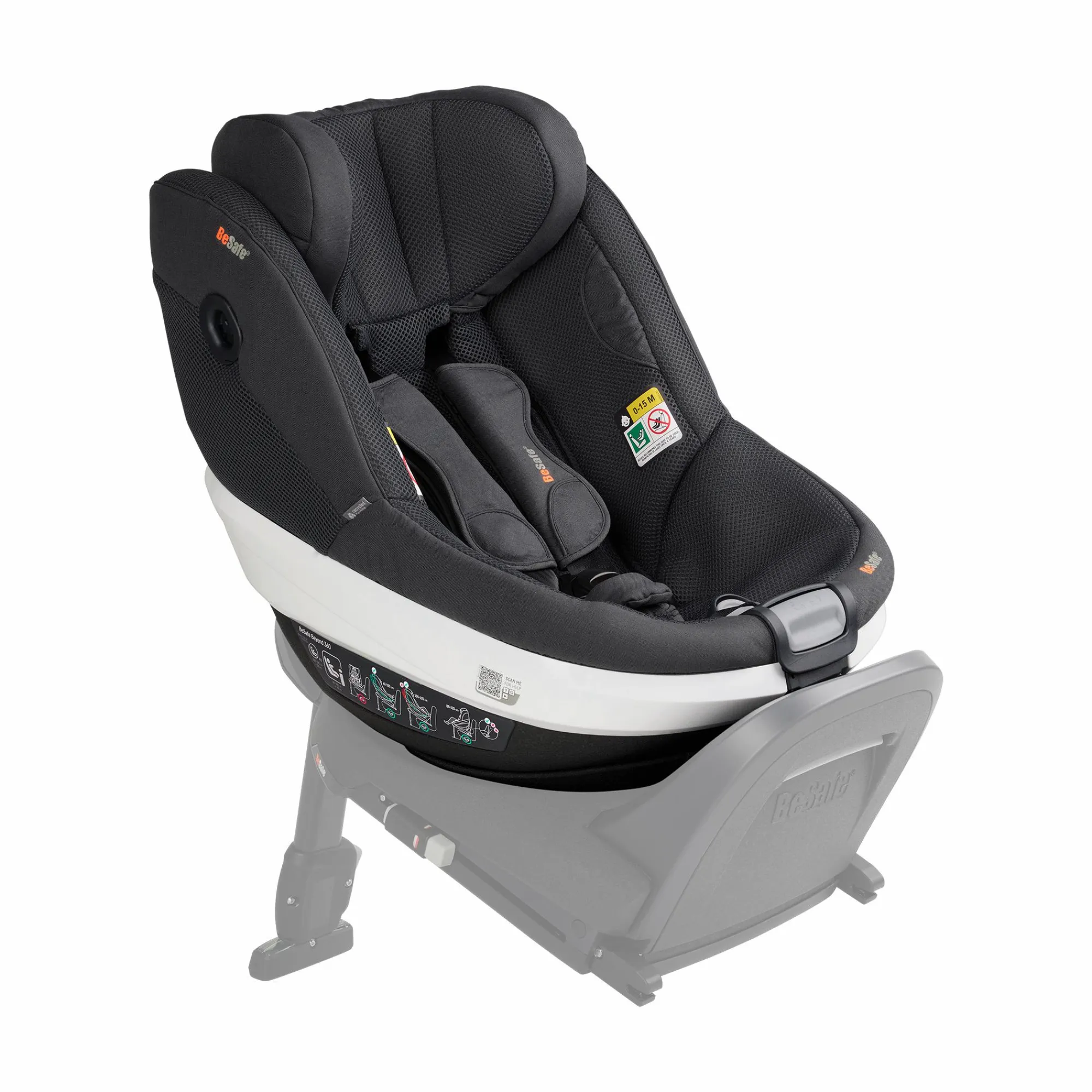 Beyond 360 Anthracite Mesh Kinder Kindersitze 9-18 Kg, Gruppe 1