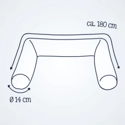 Bettschlange Waffelpiqué Nougat Bettausstattung