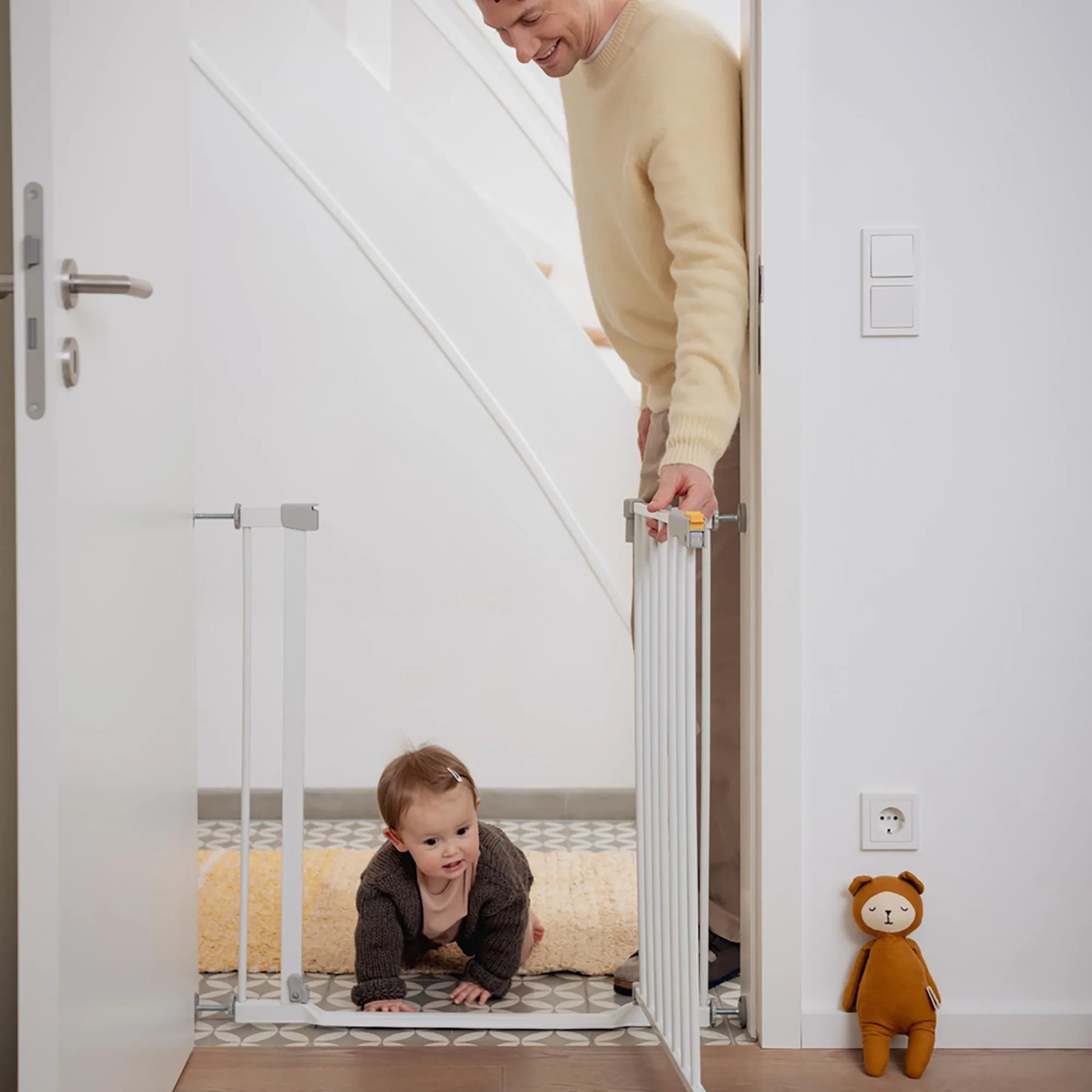 Best Clear Step Autoclose 2 Dark Grey 75-80 cm Tür- & Treppenschutzgitter