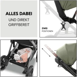 Best Comfort n Care Set Olive Kinder Kombi-Kinderwagen