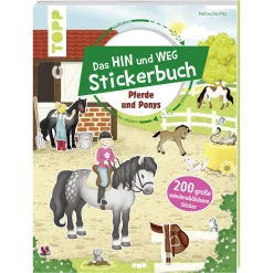 Best Das Hin und weg Stickerbuch - Pferde und Ponys Kinder Malen & Kneten|Spielzeug Ab 4 Jahren