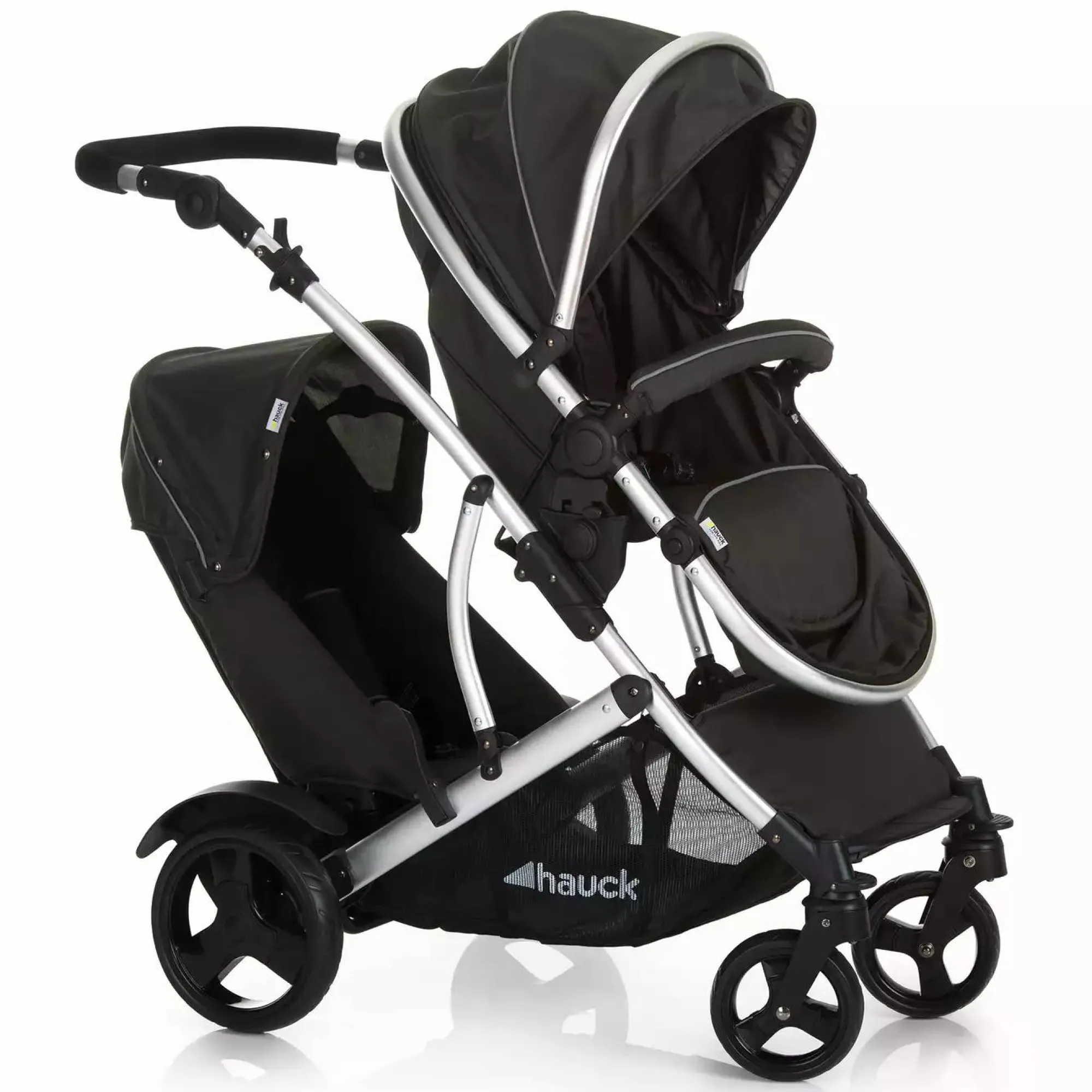 Best Duett 2 black Kinder Zwillingswagen & Geschwisterwagen
