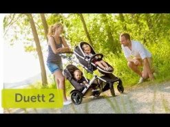 Best Duett 2 black Kinder Zwillingswagen & Geschwisterwagen
