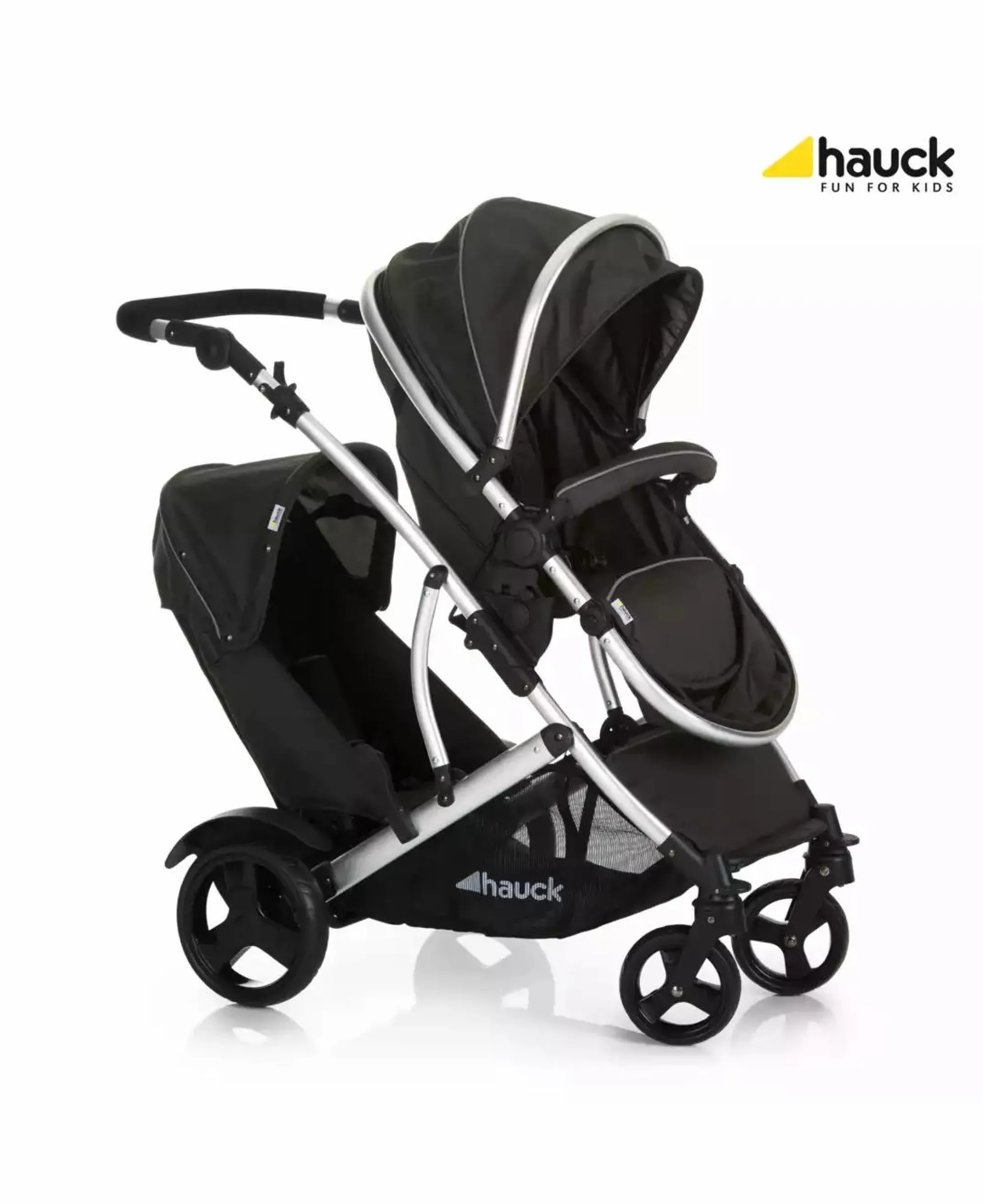 Best Duett 2 black Kinder Zwillingswagen & Geschwisterwagen