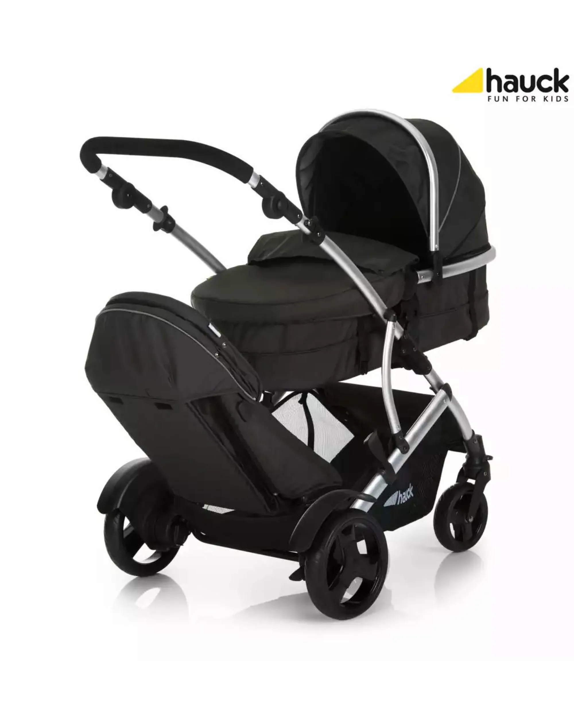 Best Duett 2 black Kinder Zwillingswagen & Geschwisterwagen