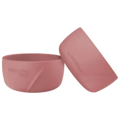 2er Set Silikon Schalen Nature Red Besteck & Geschirr