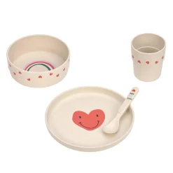 Best Geschirrset Smile Heart Lavender Besteck & Geschirr