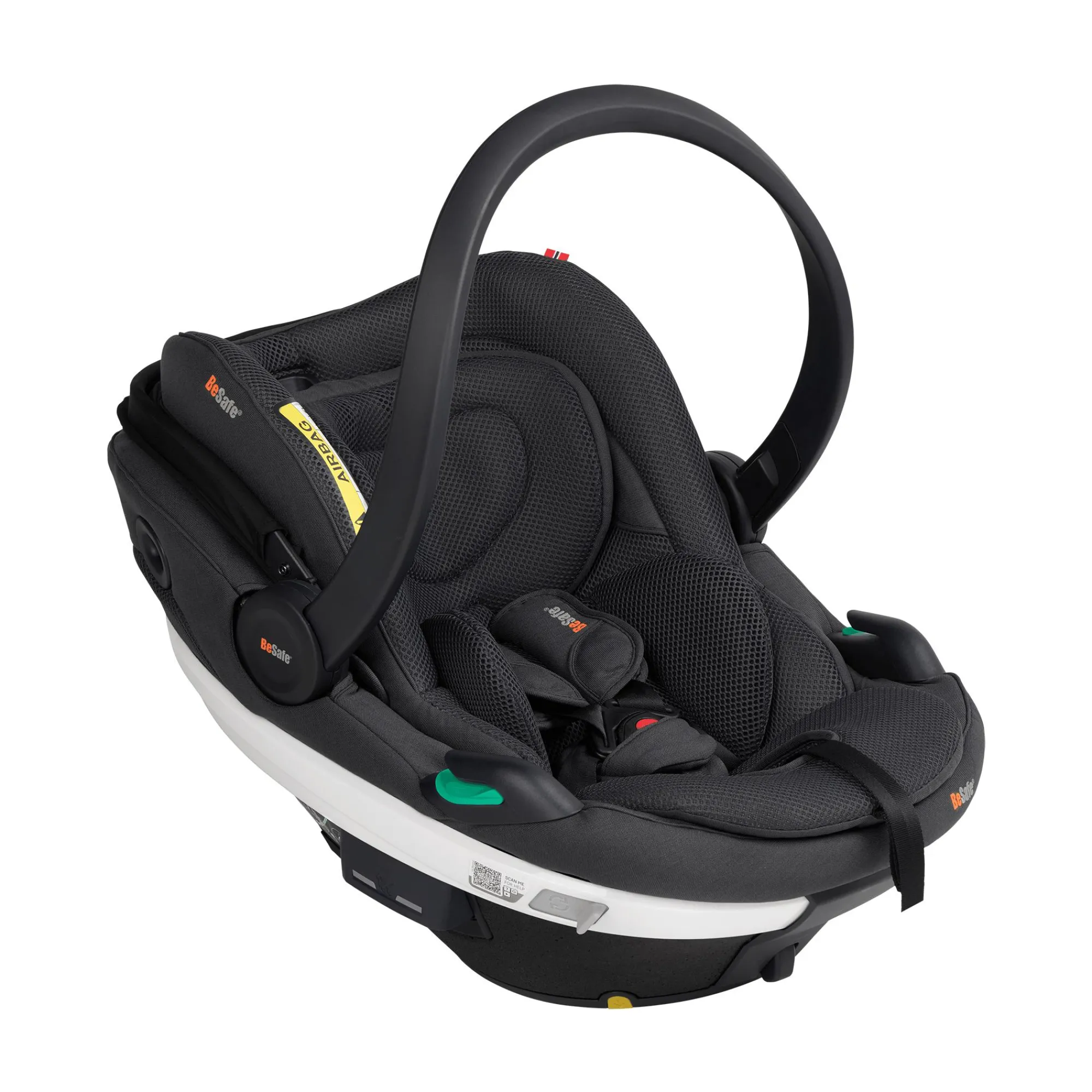 Best Go Beyond Anthracite Mesh Kinder Babyschalen 0-13 Kg, Gruppe 0+