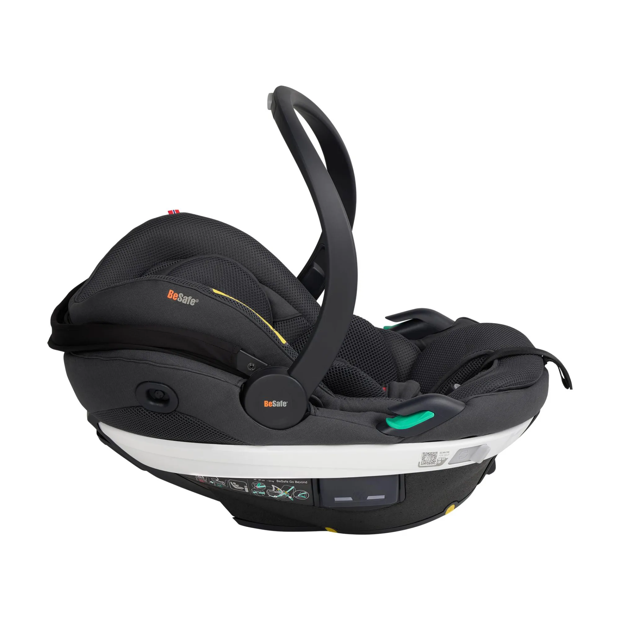 Best Go Beyond Anthracite Mesh Kinder Babyschalen 0-13 Kg, Gruppe 0+