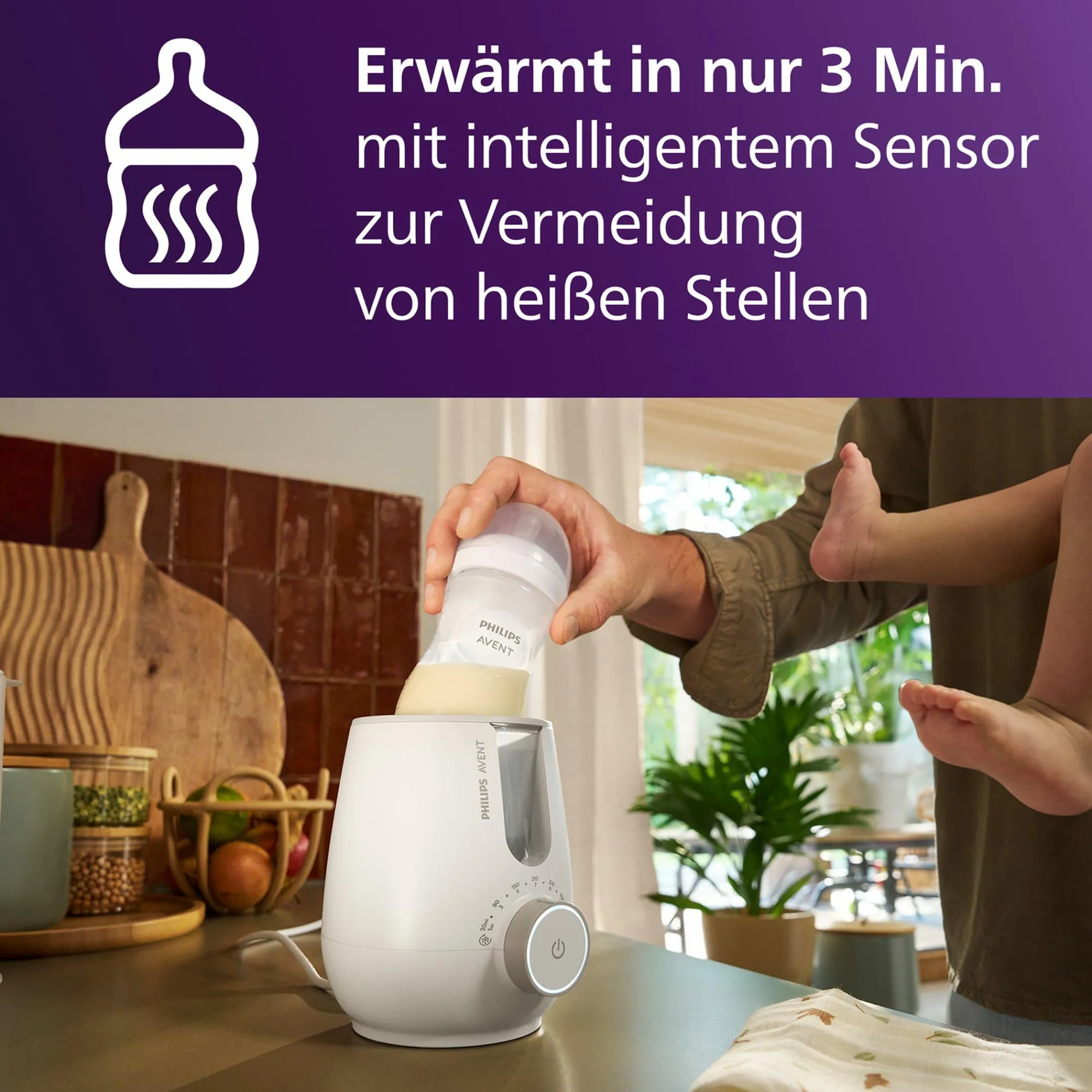2in1 Flaschenwärmer und Sterilisator Babykostwärmer
