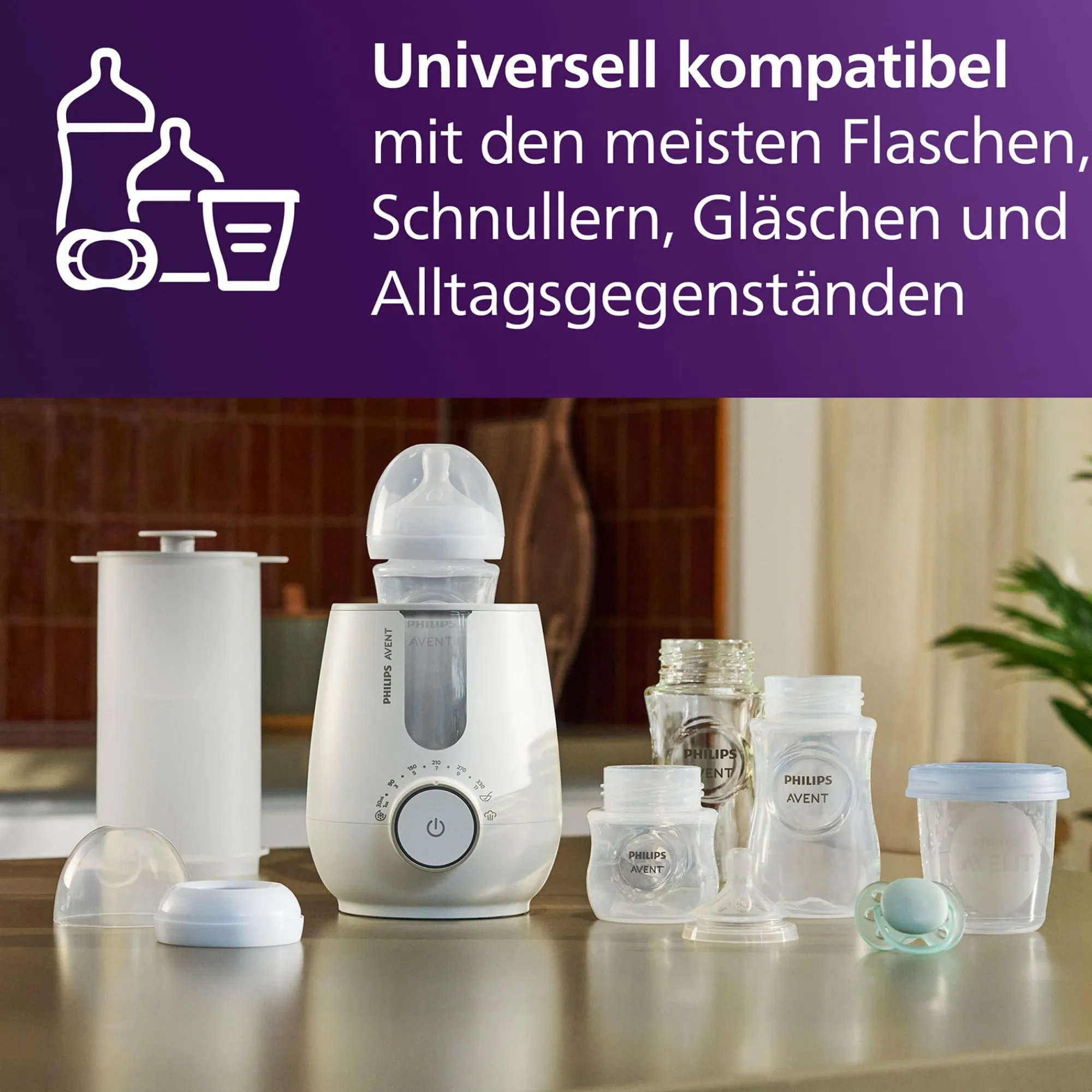 2in1 Flaschenwärmer und Sterilisator Babykostwärmer