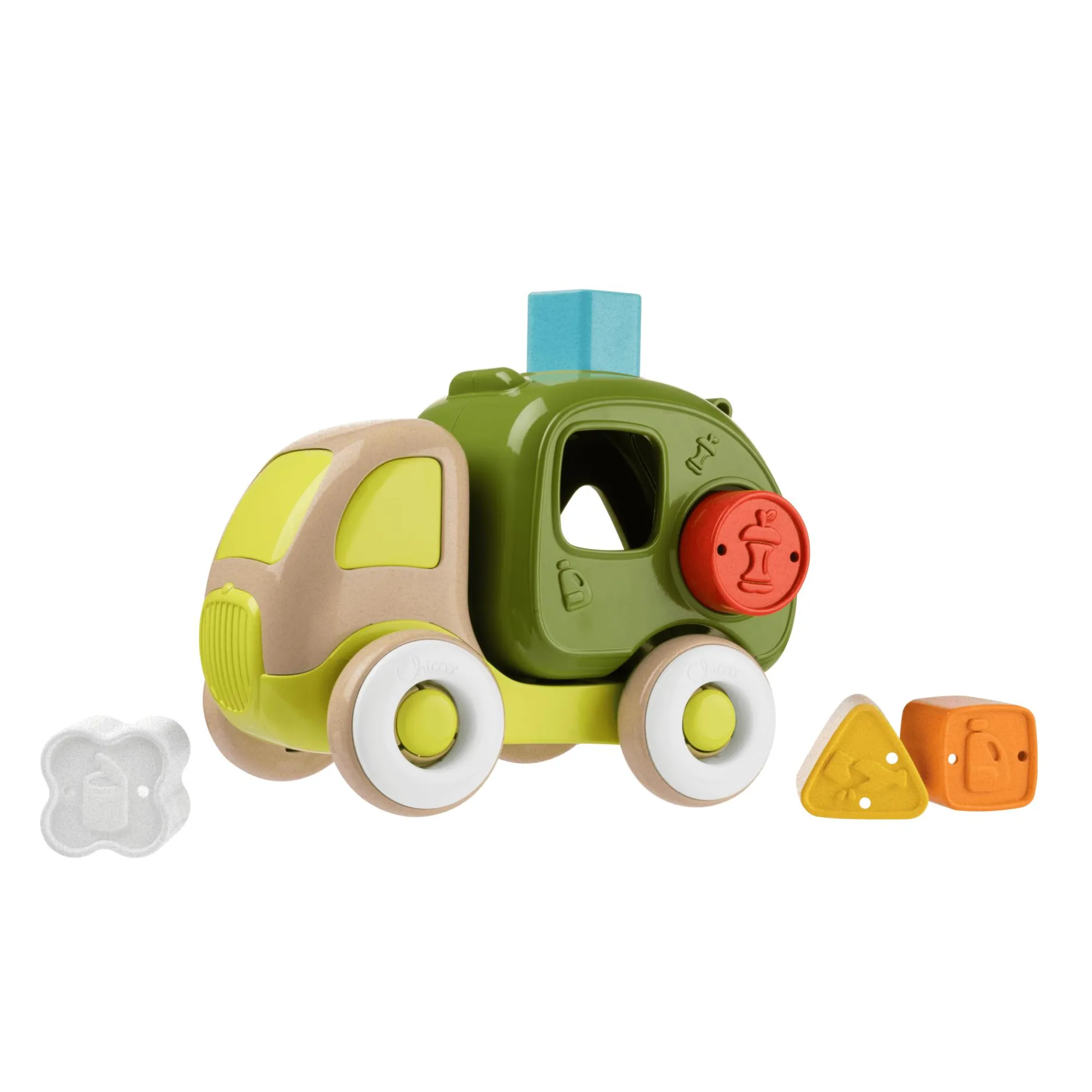 Best 2in1 Form-Sortierwagen Recycling Lorry ECO+ Kinder Holzspielzeug