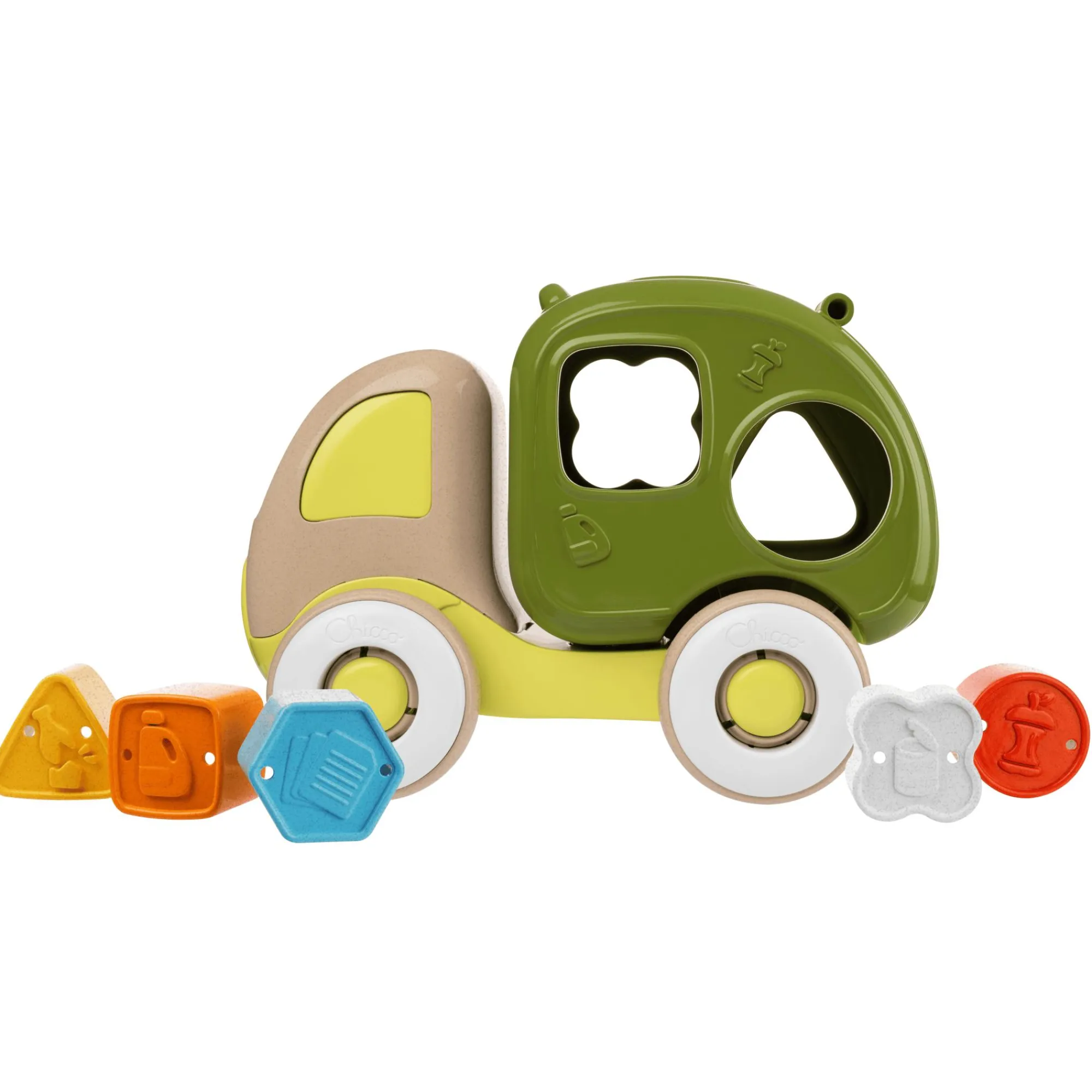 Best 2in1 Form-Sortierwagen Recycling Lorry ECO+ Kinder Holzspielzeug