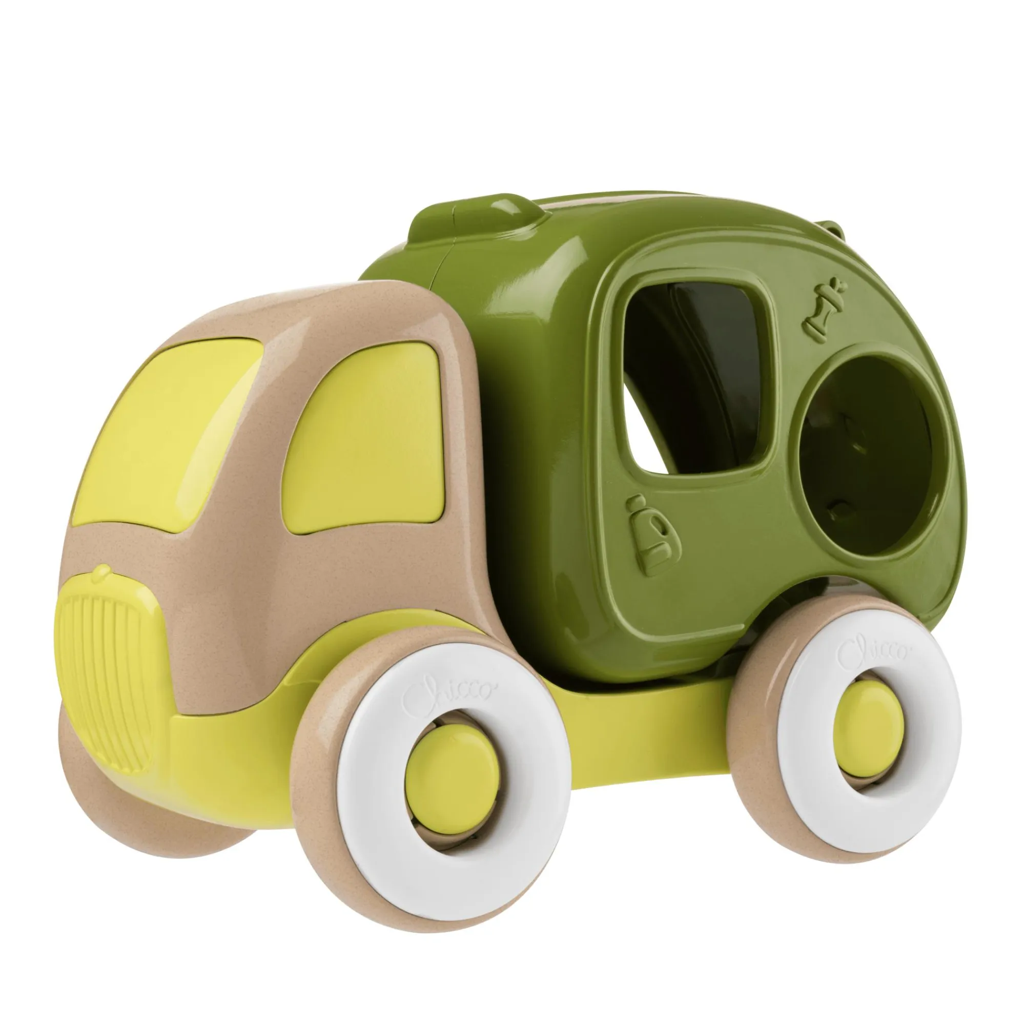 Best 2in1 Form-Sortierwagen Recycling Lorry ECO+ Kinder Holzspielzeug