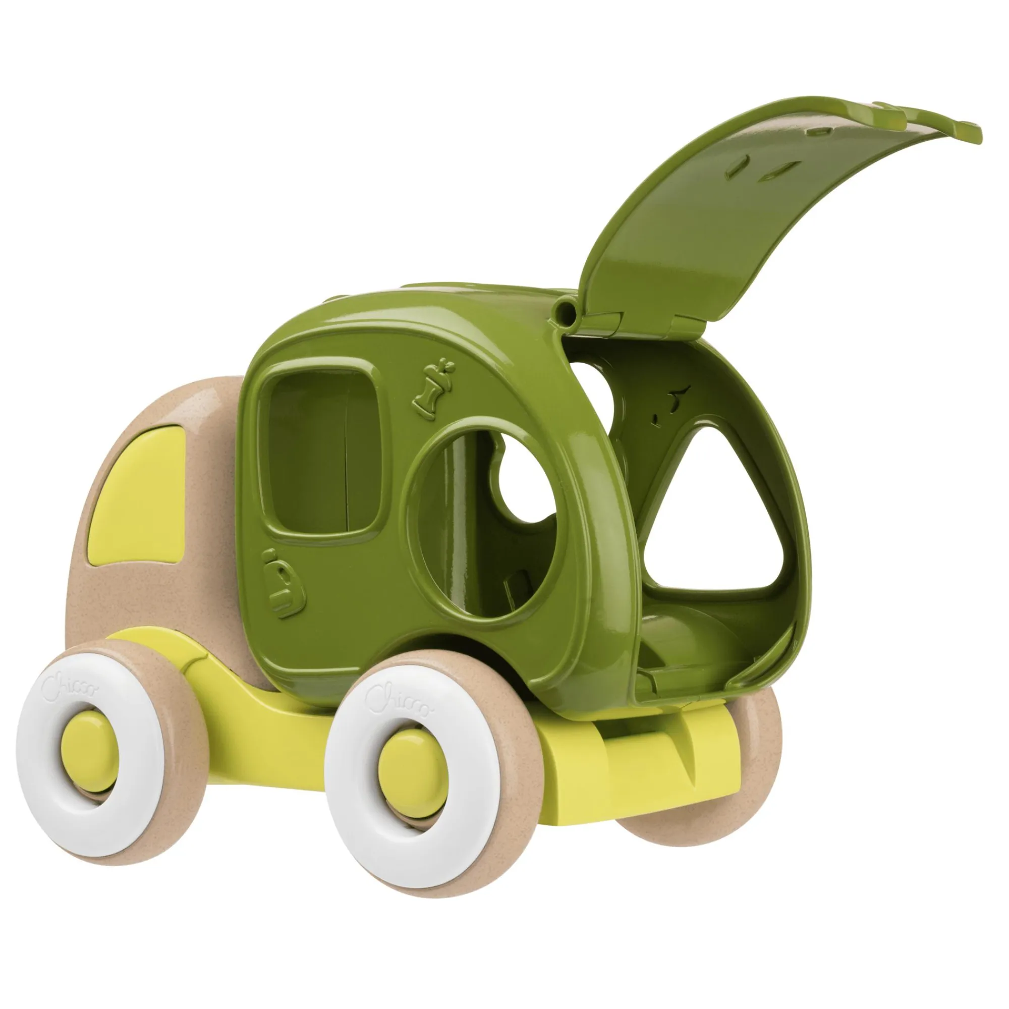 Best 2in1 Form-Sortierwagen Recycling Lorry ECO+ Kinder Holzspielzeug