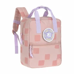 Outlet Kinderrucksack Square Pattern Party Rosa Kinder Kinderrucksäcke