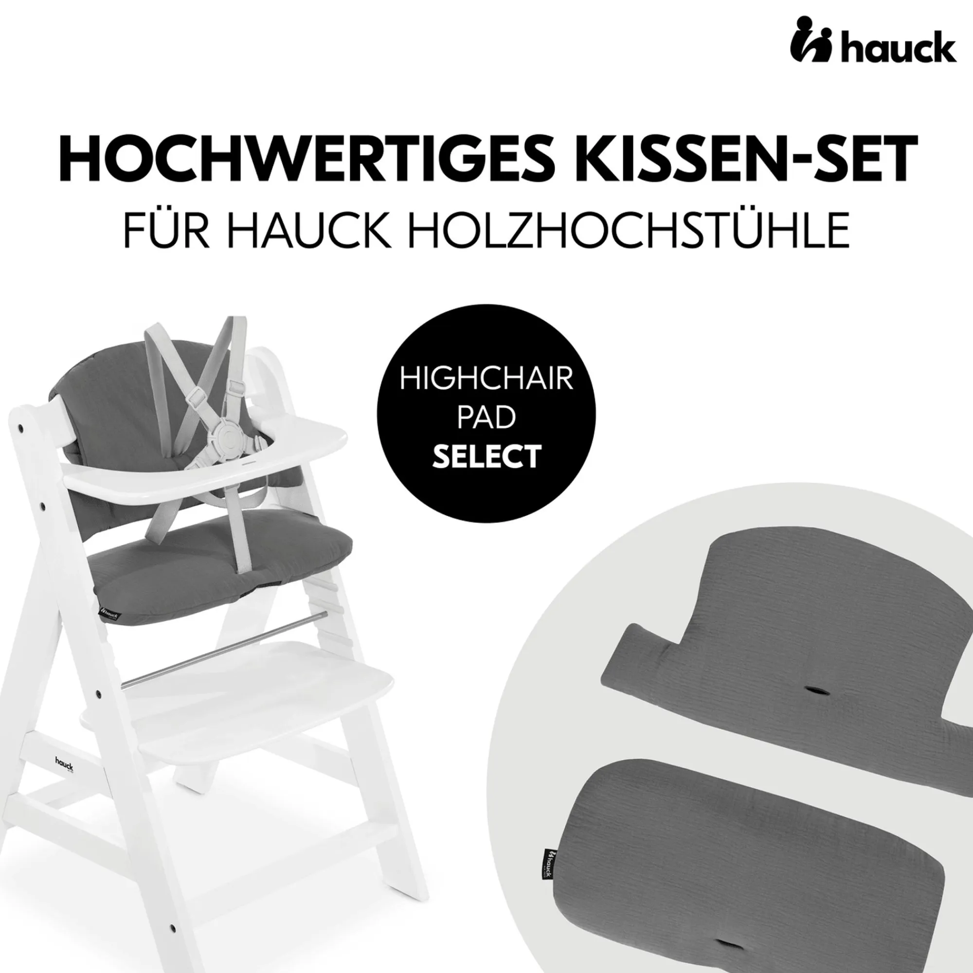 Best Kissen-Set Dark Grey Hochstuhl Zubehör