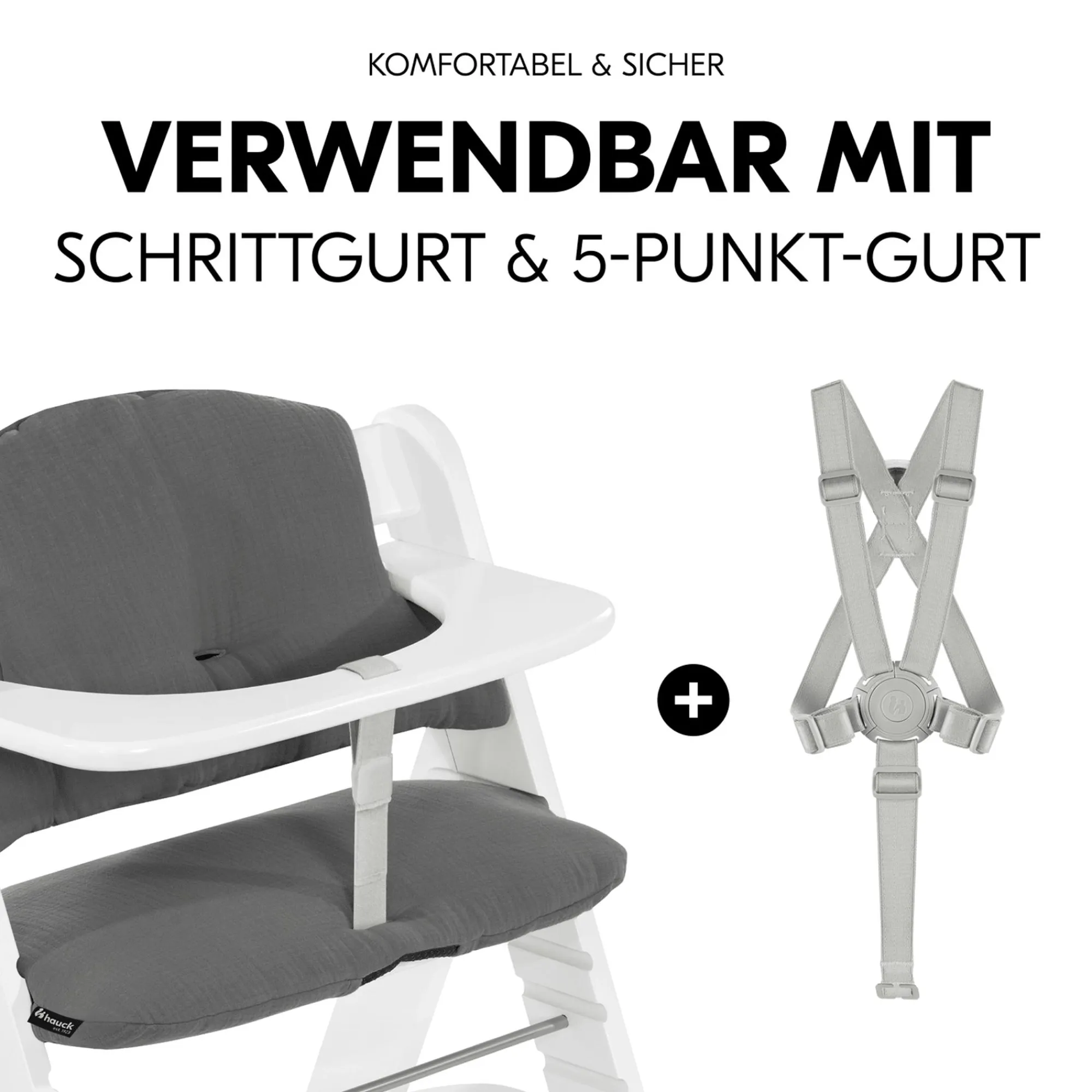 Best Kissen-Set Dark Grey Hochstuhl Zubehör