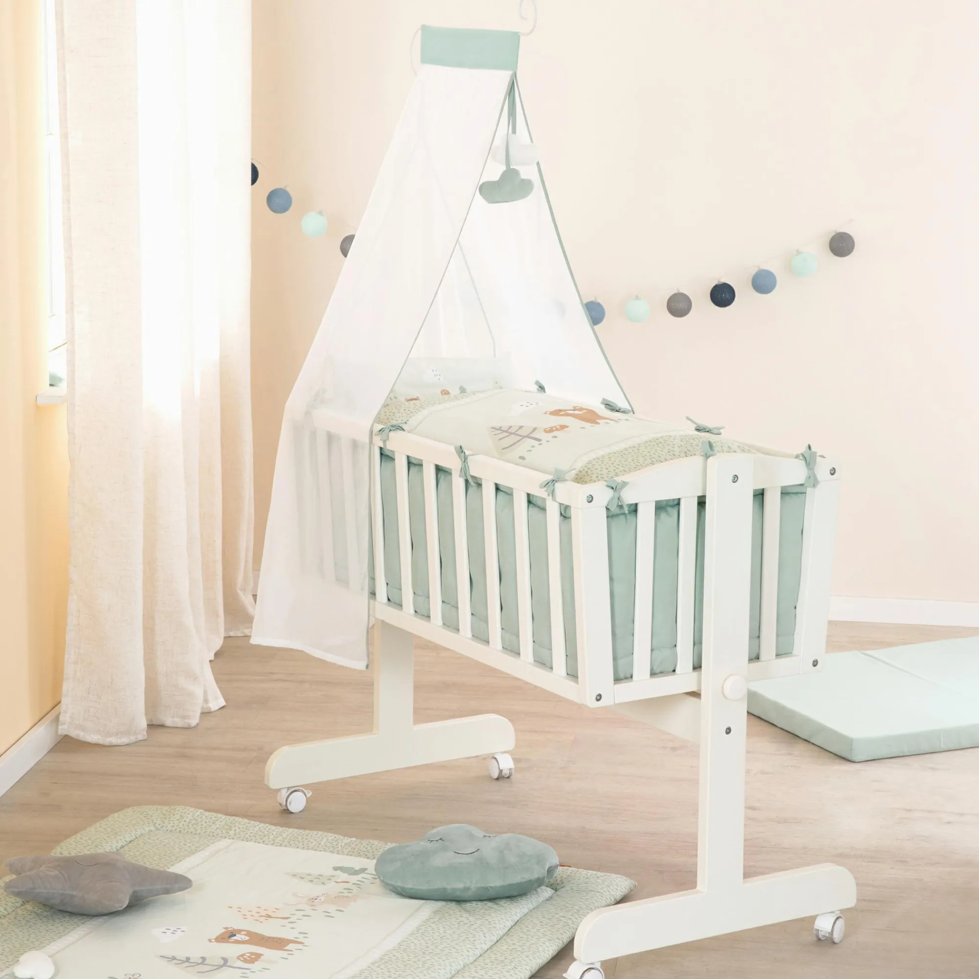 Sale Komplettwiegenset Woodland Buddies Babybetten