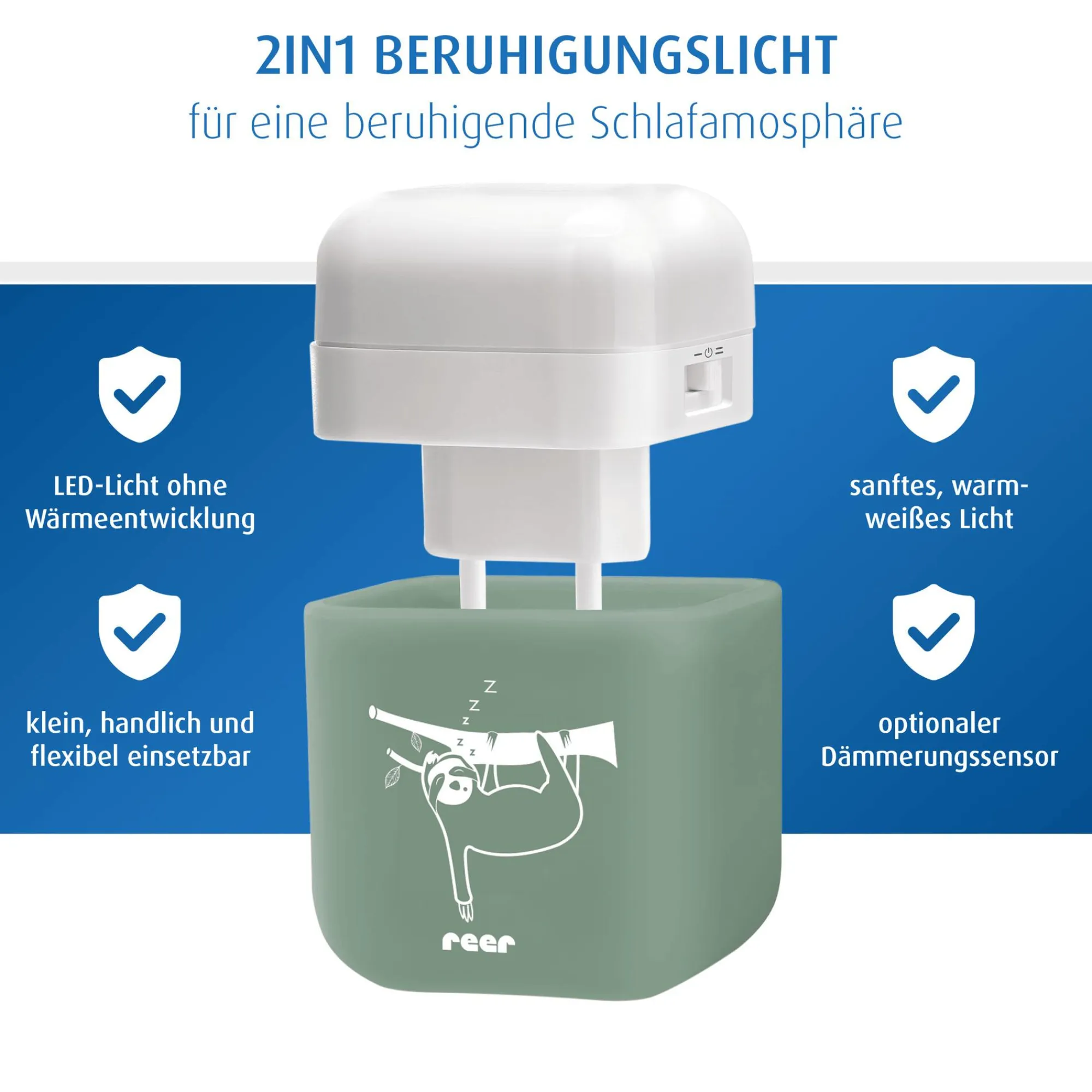 Best Nachtlicht 2in1 SleepLight Faultier Nachtlichter