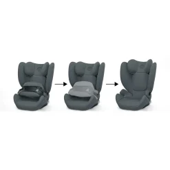 Best Pallas B i-Size Cobblestone Grey Kinder Kindersitze 9-36 Kg, Gruppe 1/2/3