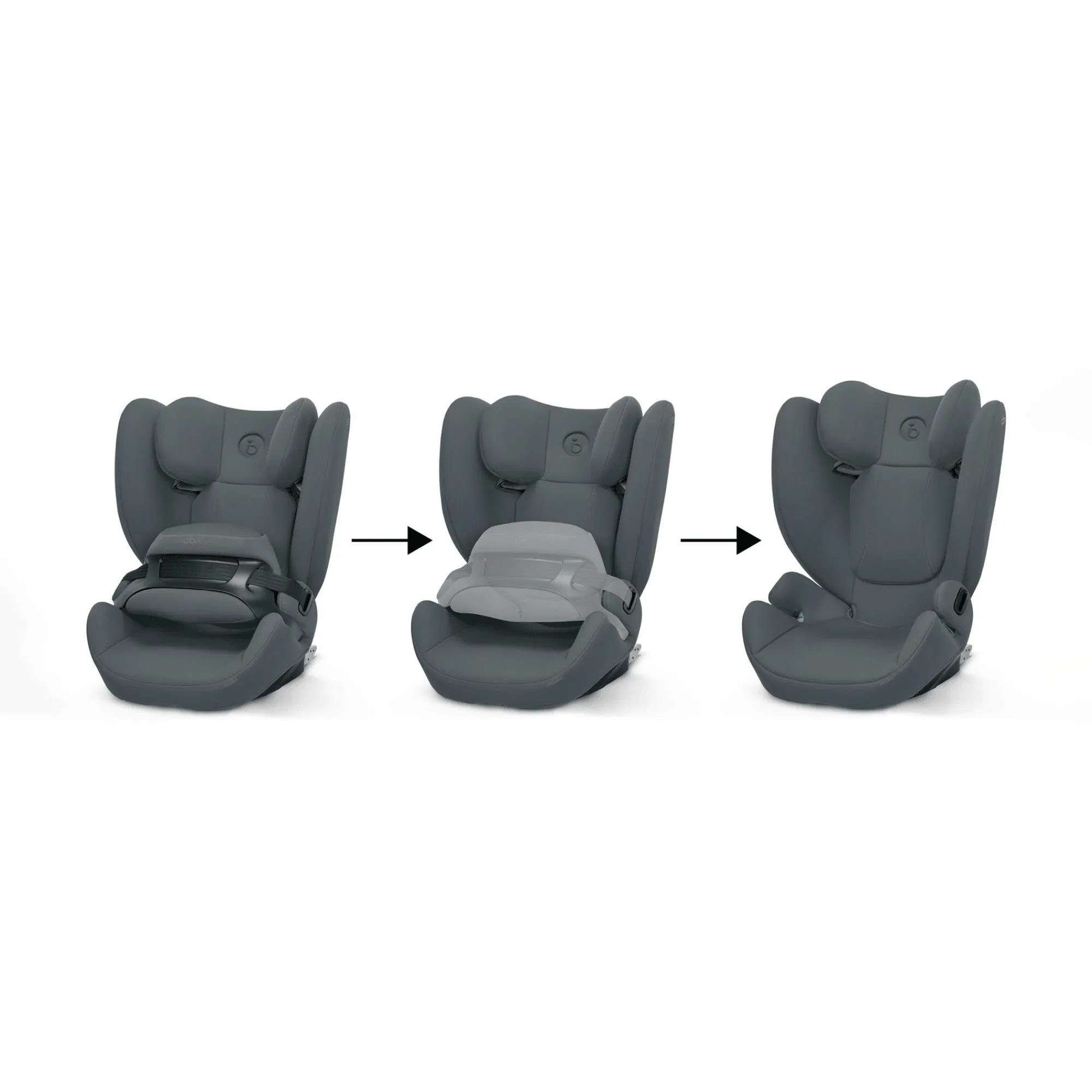Best Pallas B i-Size Cobblestone Grey Kinder Kindersitze 9-36 Kg, Gruppe 1/2/3