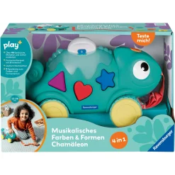 Sale Play+ musikalisches Formen und Farben Chamäleon Kinder Holzspielzeug