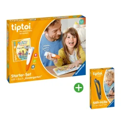 New Set tiptoi® Starter-Set: Stift + Buch Kindergarten mit tiptoi® Stift-Hülle Kinder Kinderbücher|Spielzeug Ab 3 Jahren
