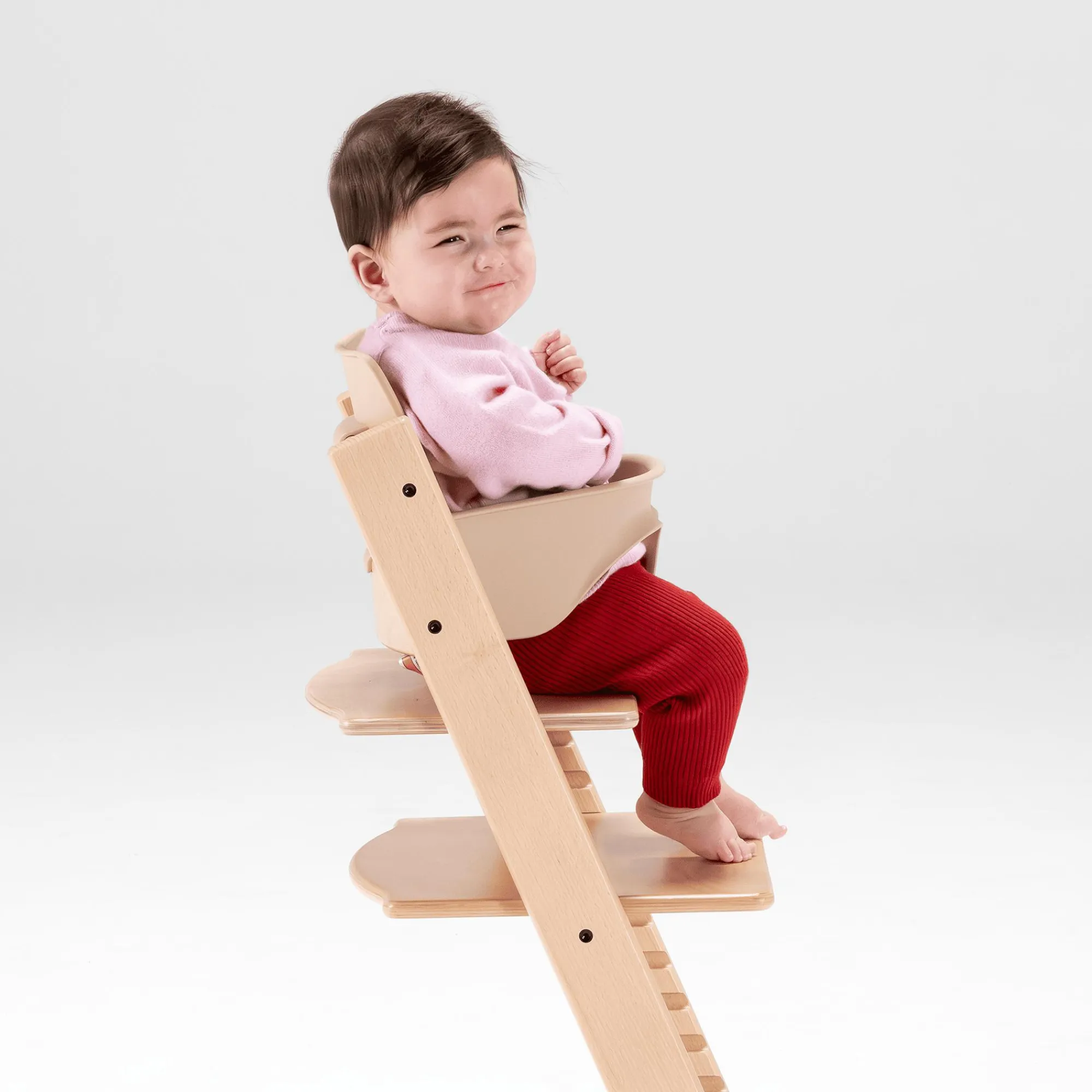 Best Set Tripp Trapp® Natural mit Baby Set Treppenhochstühle