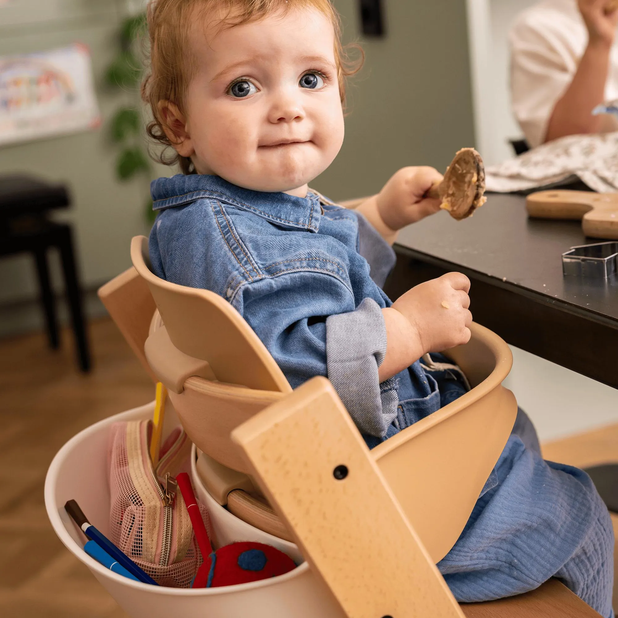 Best Set Tripp Trapp® Natural mit Baby Set Treppenhochstühle
