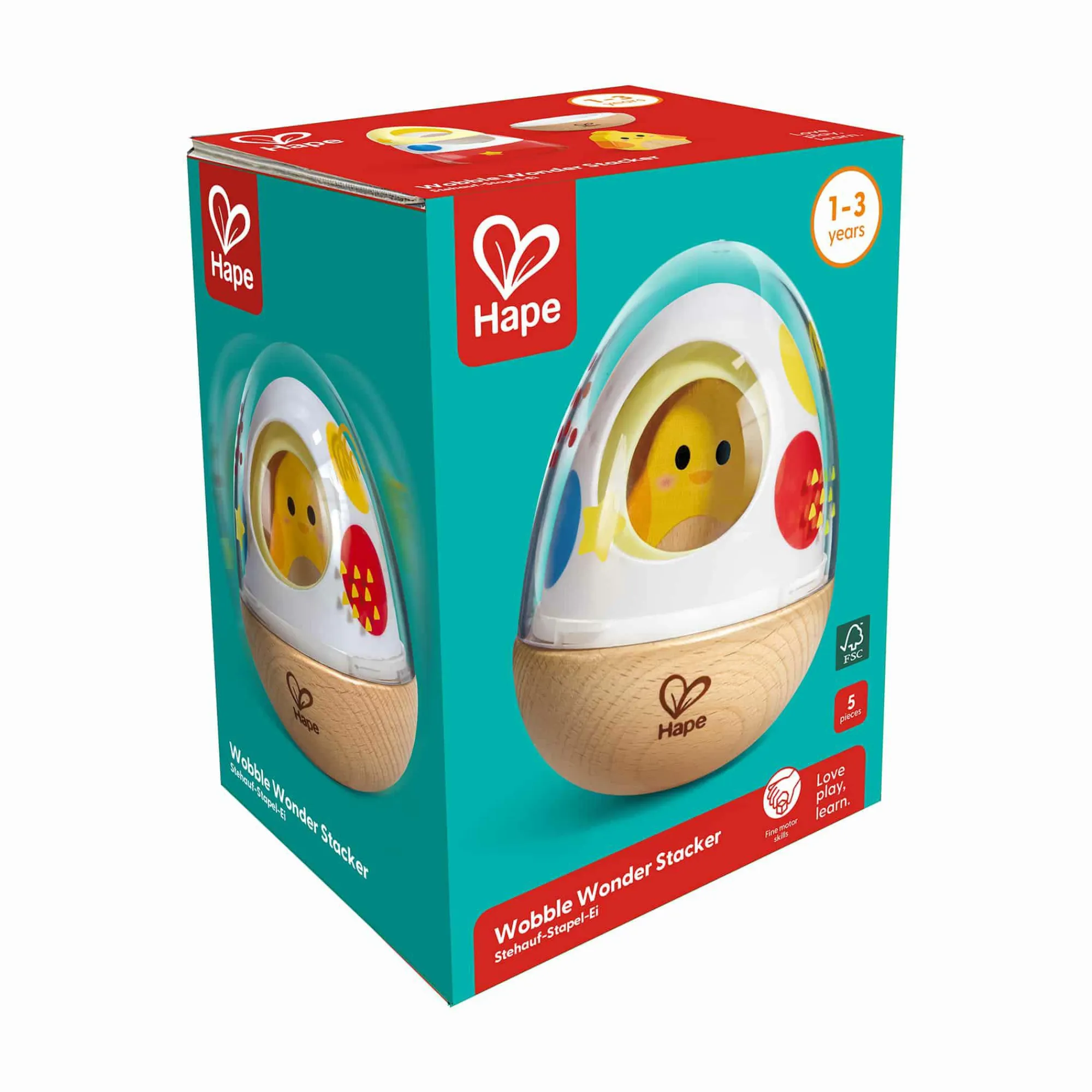 Discount Wackel-Wunder-Stapelgerät Kinder Stapelbecher|Holzspielzeug