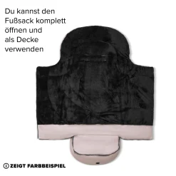 Winterfußsack Black Kinder Kinderwagen Zubehör