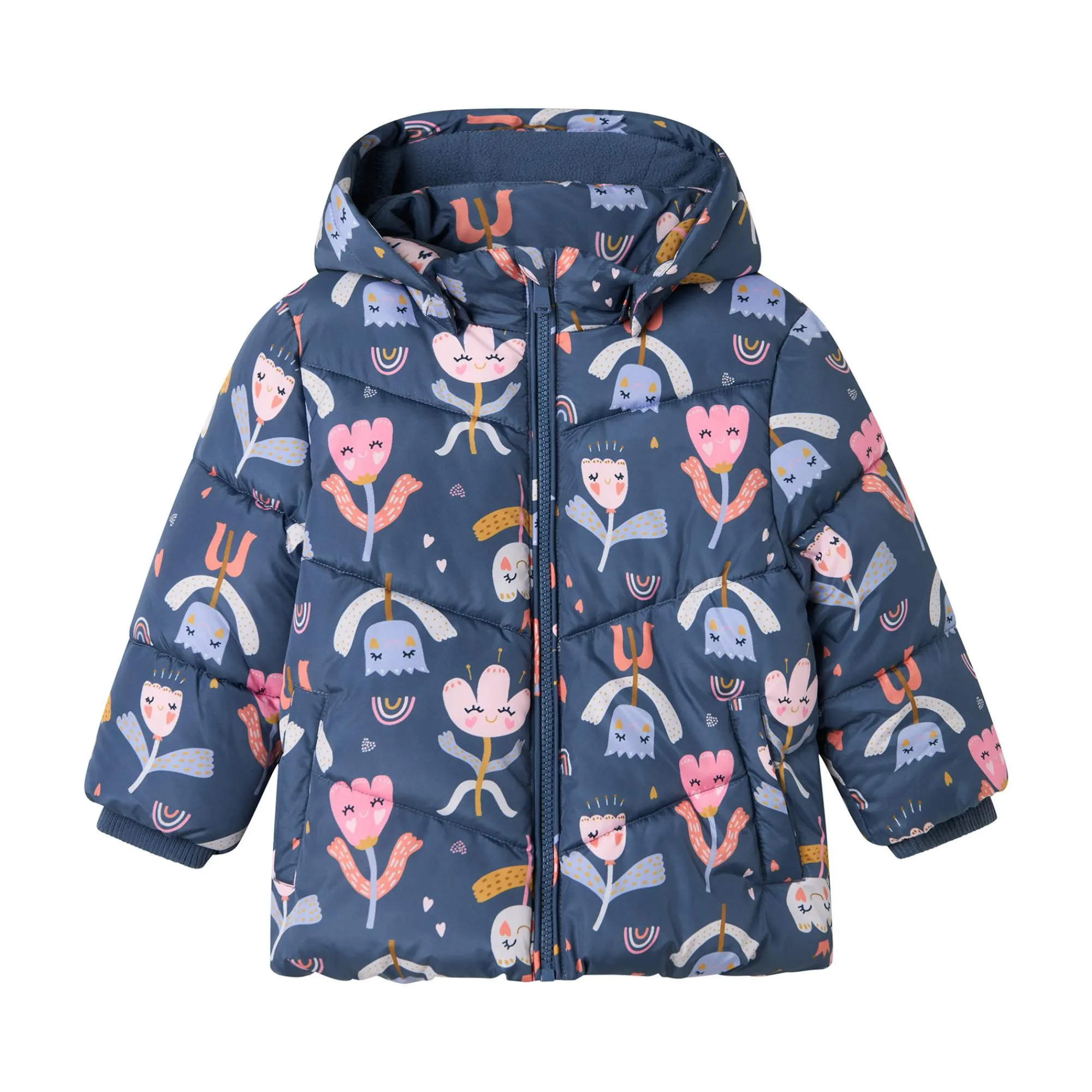 Outlet Winterjacke Glückliche Blumen Winterkleidung|Kleinkindmode